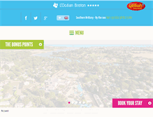 Tablet Screenshot of camping-bretagne-oceanbreton.com